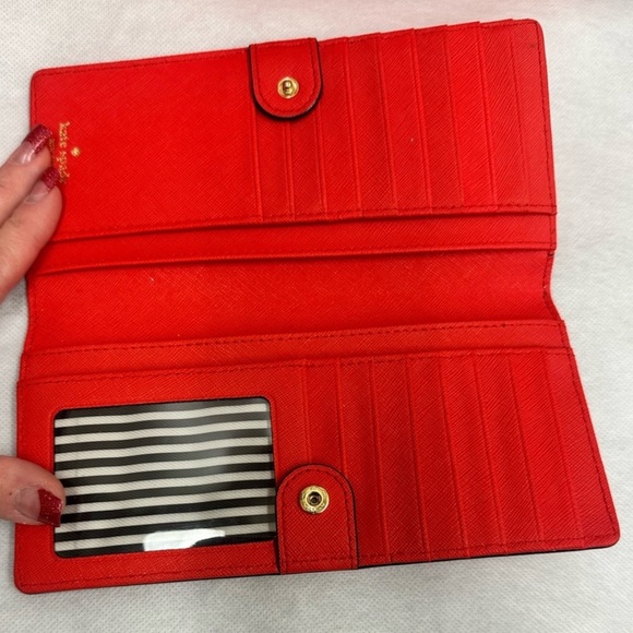 Kate Spade Cameron Street large Stacy wallet prickly pear red - Picture 3 of 3